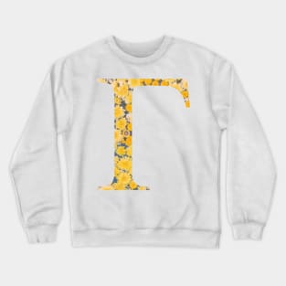 Gamma Sunflower Sorority Sticker Crewneck Sweatshirt